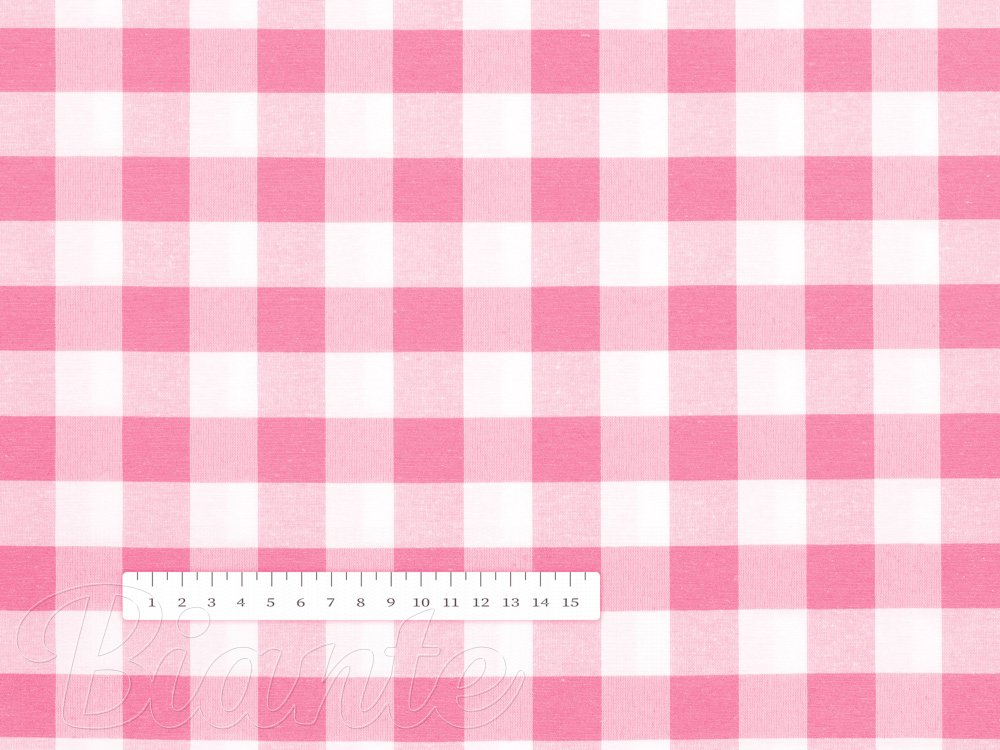 Bavlnená látka/plátno Sandra SA-249 Ružový kanafas 2x2 cm - šírka 140 cm - detail 2 - Biante.sk