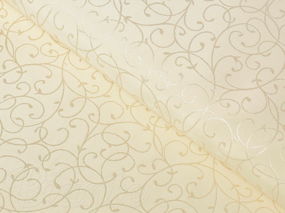 Luxusní dekorační látka PM-012 Ornamenty - vanilková - šířka 300 cm - detail 1 - Biante.cz