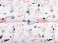 Bavlněná látka/plátno Sandra SA-288 Eukalyptus s růžovými květy na bílém - šířka 160 cm - detail 2 - Biante.cz