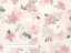 Sametová látka Tamara TMR-036 Růžovo-béžové akvarelové květy na bílém - šířka 140 cm - detail 4 - Biante.cz