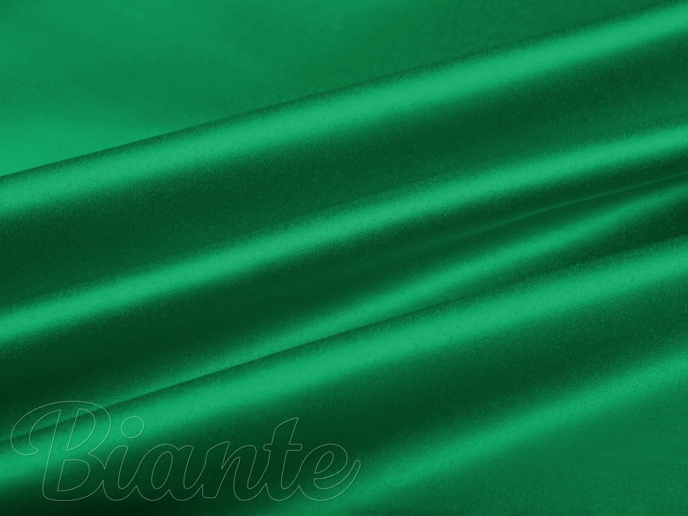 Látka polyesterový satén LUX-028 Írska zelená - šírka 150 cm - Biante.sk