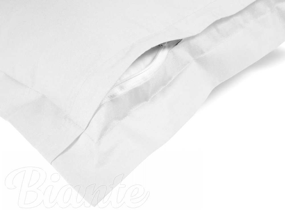 Bavlněný povlak na polštář s lemem Moni MO-042 Bílý
