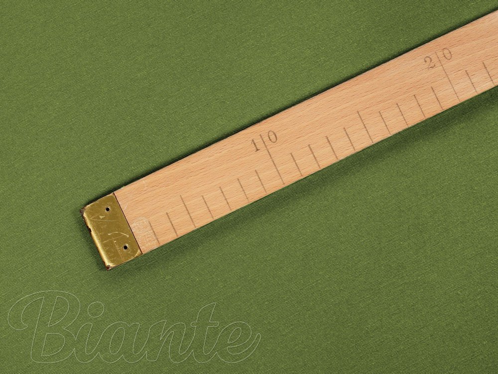 Dekoračná jednofarebná látka Leona LN-051 Tmavá olivovo zelená - šírka 140 cm - detail 3 - Biante.sk