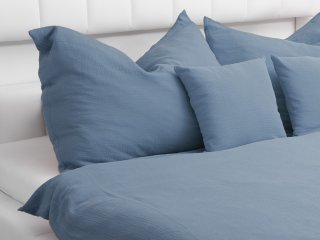Detské mušelínové posteľné obliečky do postieľky Nature MSN-025 Modré - detail 1 - Biante.sk