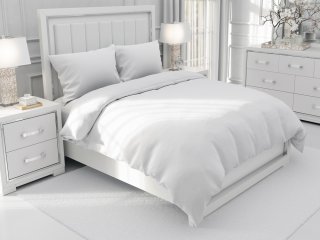 Bavlnené jednofarebné posteľné obliečky Moni MO-039 Biele - Biante.sk