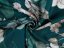 Teflonová látka na ubrusy TF-058 Květy s eukalyptem na tmavě zeleném - šířka 155 cm - detail 3 - Biante.cz