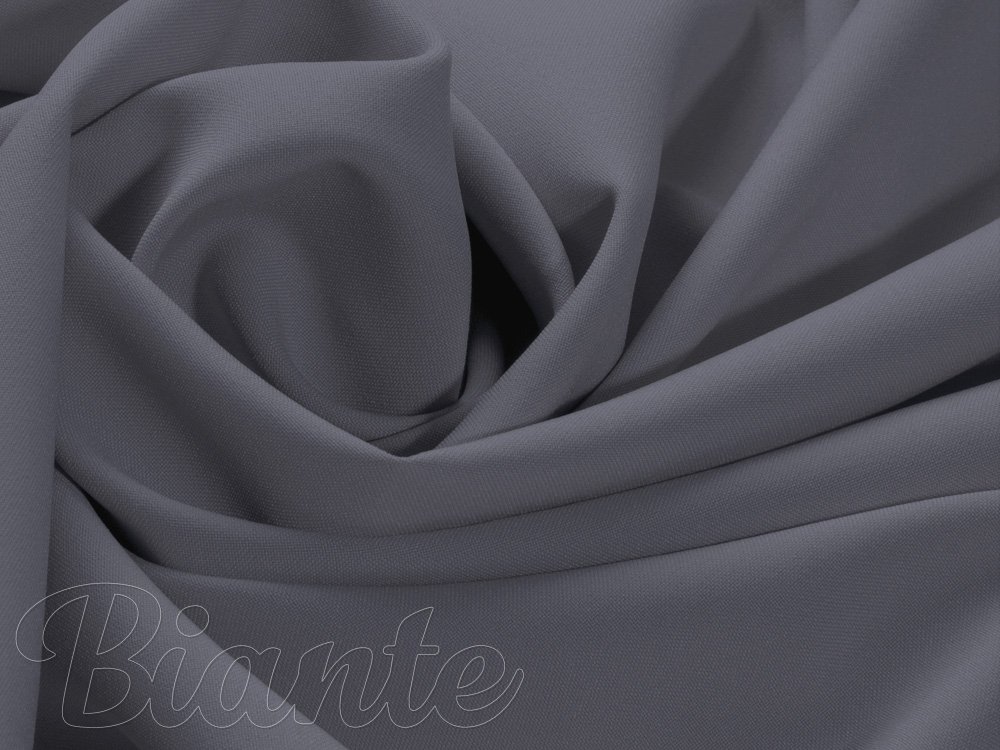 Dekoračná jednofarebná látka Rongo RG-057 Sivá - šírka 150 cm - detail 1 - Biante.sk