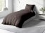 Bavlnené jednofarebné posteľné obliečky Moni MO-041 Tmavo hnedé - detail 2 - Biante.sk