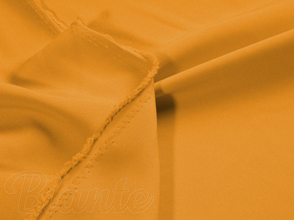 Dekorační jednobarevná látka Rongo RG-030 Hořčicově žlutá - šířka 150 cm - detail 2 - Biante.cz