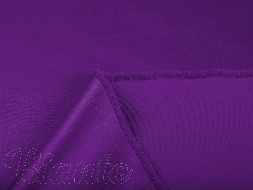 Látka polyesterový satén LUX-L044 Žiarivo fialová - šírka 150 cm - detail 6 - Biante.sk