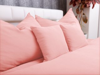 Mušelínové posteľné obliečky Nature MSN-004 Pastelovo ružové - detail 1 - Biante.sk