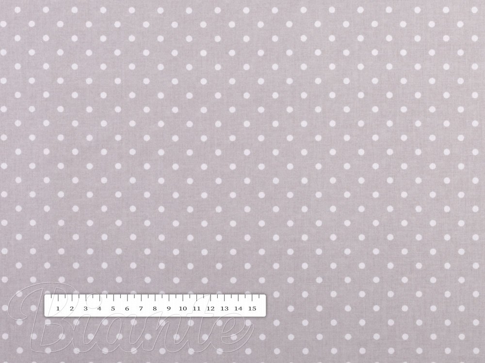 Bavlnená látka/plátno Sandra SA-299 Biele bodky na sivom - šírka 160 cm - detail 3 - Biante.sk