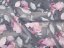 Zamatová látka Tamara TMR-013 Ružové kvety na sivom - šírka 150 cm - detail 5 - Biante.sk