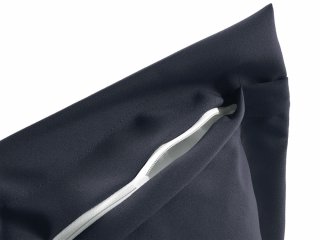 Dekoračná obliečka na vankúš s lemom Rongo RG-066 Tmavo sivá