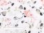 Bavlněná látka/plátno Sandra SA-288 Eukalyptus s růžovými květy na bílém - šířka 160 cm - detail 3 - Biante.cz
