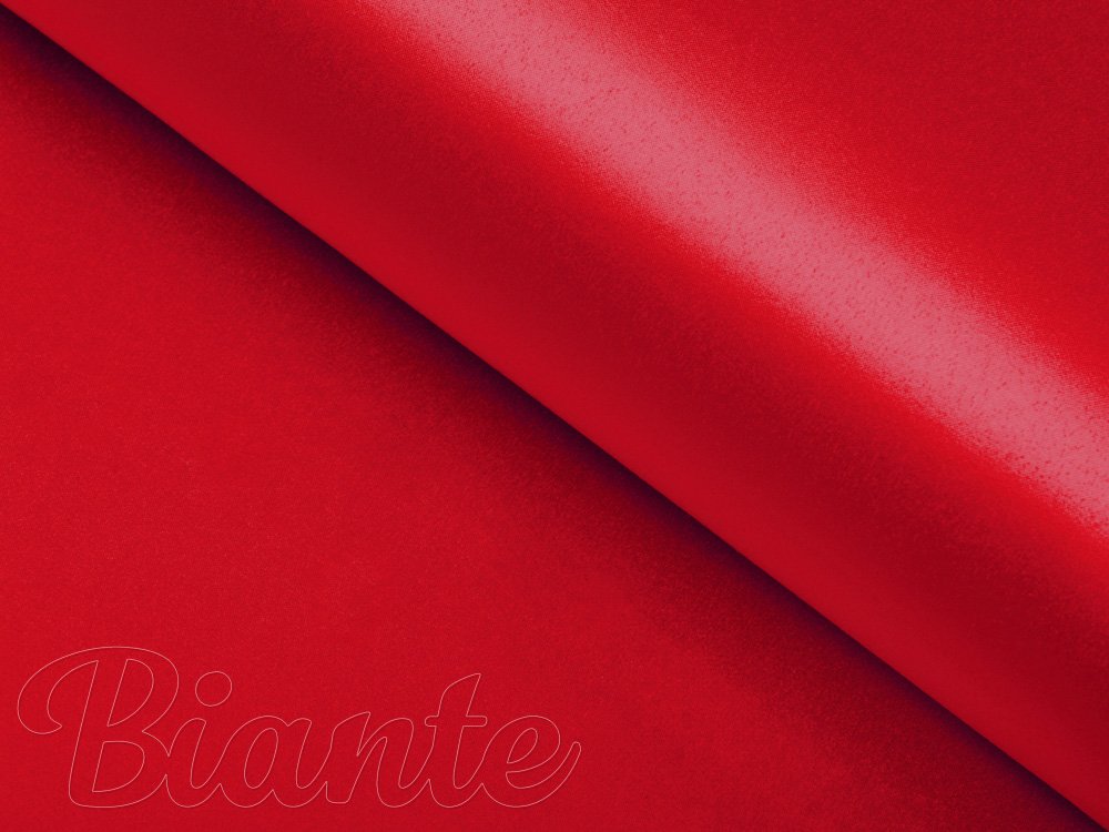 Látka polyesterový satén LUX-013 Červená - šířka 150 cm - detail 2 - Biante.cz