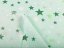 Bavlnená látka/plátno Sandra SA-130 Zelené hviezdičky na mintovom - šírka 160 cm - detail 3 - Biante.sk