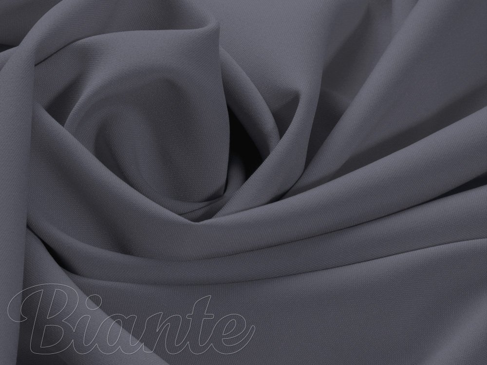 Dekoračná jednofarebná látka Rongo RG-017 Tmavo sivá - šírka 150 cm - detail 3 - Biante.sk