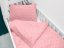 Detské posteľné obliečky do postieľky Minky 3D bodky MKP-037 Korálovo ružové - Biante.sk