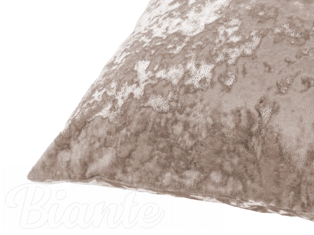 Sametový povlak na polštář Diana DI-002 Cappuccino - detail 1 - Biante.cz