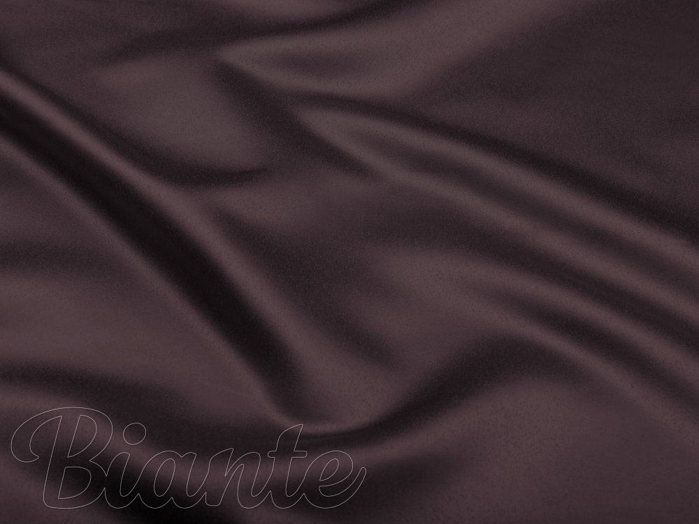 Látka polyesterový satén LUX-019 Čokoládovo hnedá - šírka 150 cm - detail 5 - Biante.sk