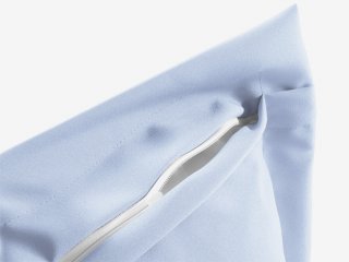 Dekoračná obliečka na vankúš s lemom Rongo RG-067 Bledo modrá - detail 1 - Biante.sk