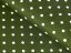 Dekoračná látka Leona LN-023 Biele bodky na olivovo zelenom - šírka 140 cm - detail 1 - Biante.sk