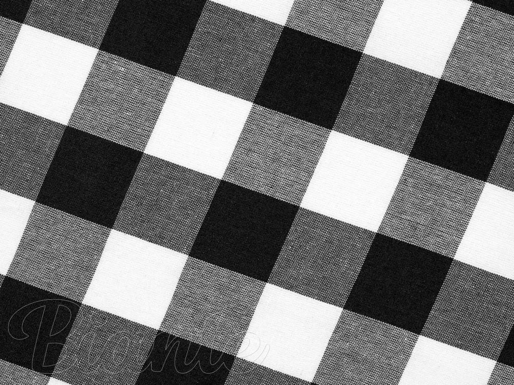 Bavlnená látka Olivia OL-004 Čierno-biela kocka velká - šírka 150 cm - detail 4 - Biante.sk