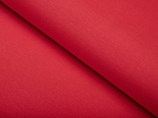 Dekoračná jednofarebná látka Leona LN-110 Malinovo červená žíhaná - šírka 135 cm - Biante.sk