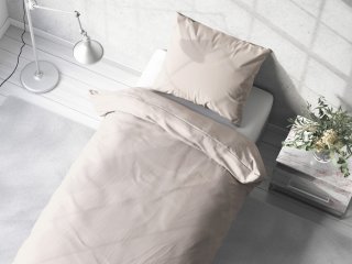 Bavlnené jednofarebné posteľné obliečky Torino TON-001 Smotanovo biele - detail 1 - Biante.sk