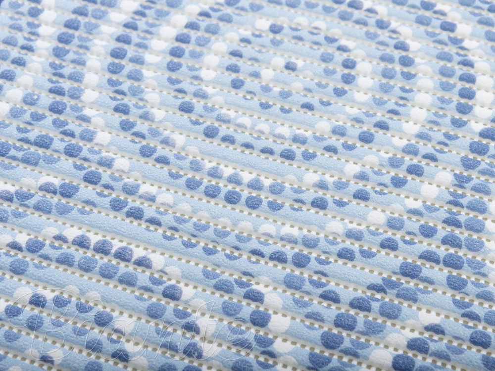 Koupelnová pěnová rohož / předložka PRO-022 Modré kruhy v moři - metráž šířka 65 cm - detail 5 - Biante.cz