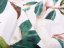 Bavlněná látka/plátno Sandra SA-293 Magnolie se zelenými listy na bílém - šířka 160 cm - detail 4 - Biante.cz