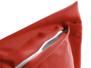 Dekoračná obliečka na vankúš s lemom Rongo RG-088 Tehlovo červená - detail 1 - Biante.sk