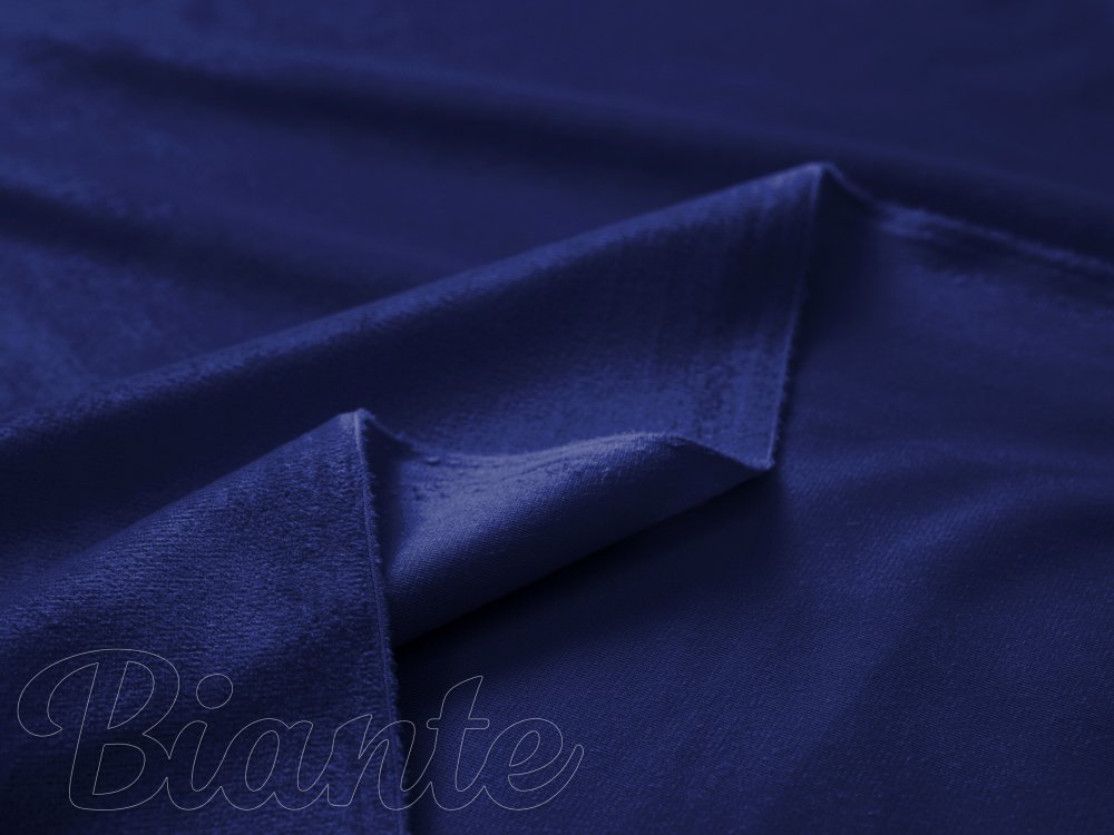 Dekoračná látka Zamat Velvet SV-025 Tmavá kráľovská modrá - šírka 150 cm - detail 5 - Biante.sk