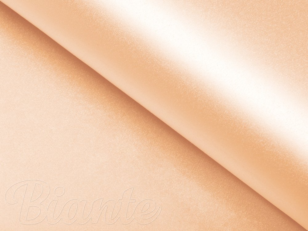 Látka polyesterový satén LUX-031 Svetlo marhuľová - šírka 150 cm - detail 2 - Biante.sk