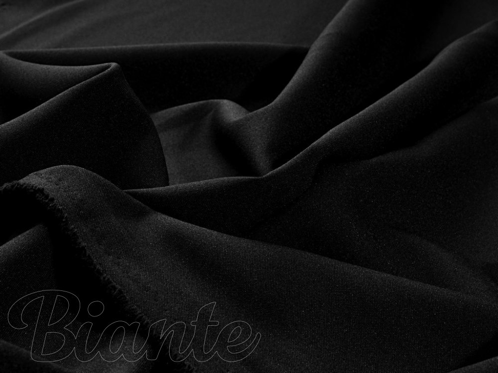 Dekoračná jednofarebná látka Rongo RG-014 Čierna - šírka 150 cm - detail 5 - Biante.sk
