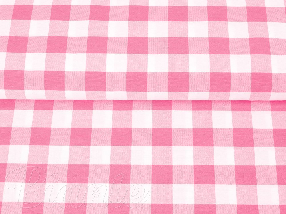 Bavlnená látka/plátno Sandra SA-249 Ružový kanafas 2x2 cm - šírka 140 cm - detail 4 - Biante.sk