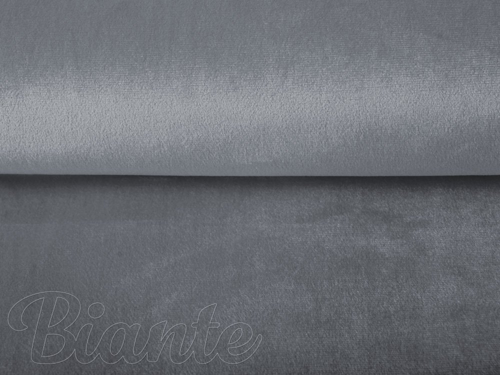Dekoračná látka Zamat Velvet SV-012 Tmavo sivá - šírka 150 cm - detail 2 - Biante.sk