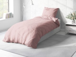 Bavlnené jednofarebné posteľné obliečky Torino TON-005 Svetlo ružové - Biante.sk