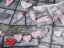 Bavlnená látka/plátno Sandra SA-272 Červené srdcia na sivom patchworku - šírka 160 cm - detail 5 - Biante.sk