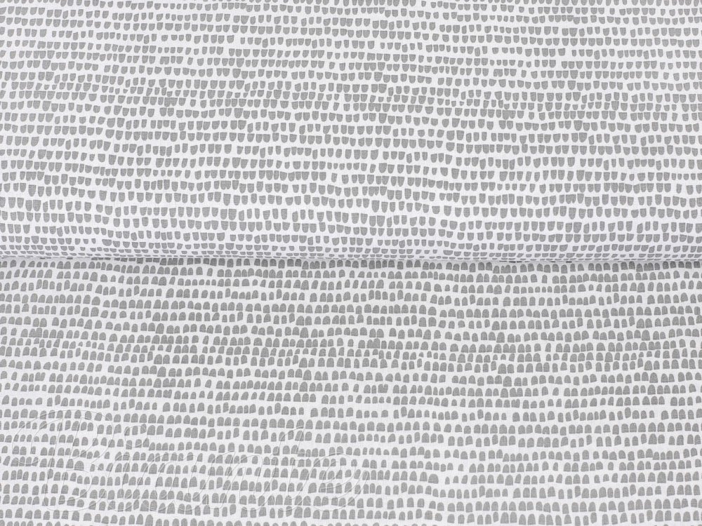 Bavlnená látka/plátno Sandra SA-061 Nepravidelné tvary na bielom - šírka 140 cm - detail 4 - Biante.sk