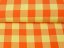 Bavlněná látka Olivia OL-003 Oranžovo-žlutá kostka velká - šířka 150 cm - detail 2 - Biante.cz