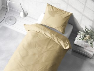 Bavlnené jednofarebné posteľné obliečky Torino TON-004 Pastelovo žlté - detail 1 - Biante.sk
