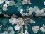 Teflonová látka na ubrusy TF-058 Květy s eukalyptem na tmavě zeleném - šířka 155 cm - detail 4 - Biante.cz