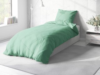 Bavlnené jednofarebné posteľné obliečky Torino TON-006 Svetlo mintové - Biante.sk