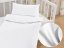 Detské saténové posteľné obliečky do postieľky ST-001 Biele - Rozmer posteľných obliečok: Do postieľky 90x120 a 40x60 cm