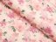 Zamatová látka Tamara TMR-039 Ružovo-fialové akvarelové kvety na svetlo lososovom - šírka 140 cm - Biante.sk