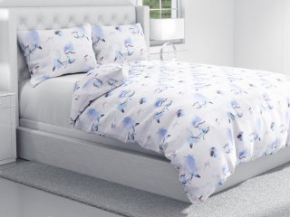 Bavlnené posteľné obliečky Sandra SA-289 Viva Italia modrá - detail 1 - Biante.sk