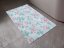 Kúpeľňová penová rohož / predložka PRO-063 Ružové kvety na modrom - metráž šírka 65 cm - detail 1 - Biante.sk
