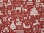Dekoračná látka Leona LN-093 Vianočné symboly a priania červenobéžové - šírka 140 cm - detail 2 - Biante.sk